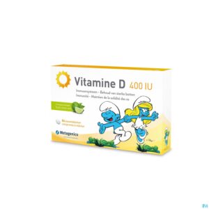 Packshot Vitamine D 400iu Metagenics Smurfen Comp 84