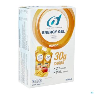 Packshot 6d Sixd Energy Gel Mango 6x40ml