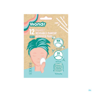 Packshot Wondr Herbruikbare Watjes Wit 12