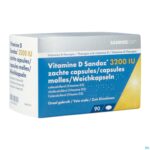 Packshot Vitamine D Sandoz 3200iu Caps Zacht 90