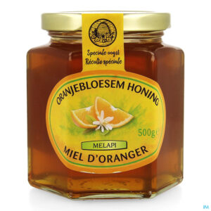 Packshot Melapi Honing Oranjebloesem 500g 3049 Revogan