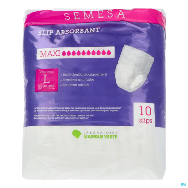 Packshot Semesa Absorberende Slips Maxi l