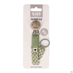 Packshot Bibs Fopspeenketting Braided Sage&ivory