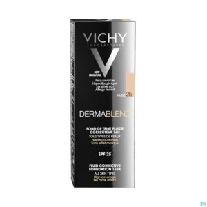 Packshot Vichy Fdt Dermablend Fluide 25 Nude 30ml