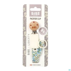 Packshot Bibs Fopspeenketting Liberty Ivory&sage