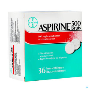 Packshot Aspirine 500mg Comp Eff 36