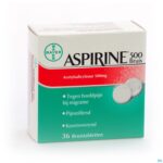 Packshot Aspirine 500mg Comp Eff 36