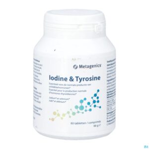 Packshot Iodine&tyrosine Tabl 60 Metagenics