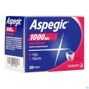 Packshot Aspegic 1000 Pulv 20x1000mg Ad