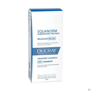 Packshot Ducray Squanorm Sh Droge Schilfers 200ml
