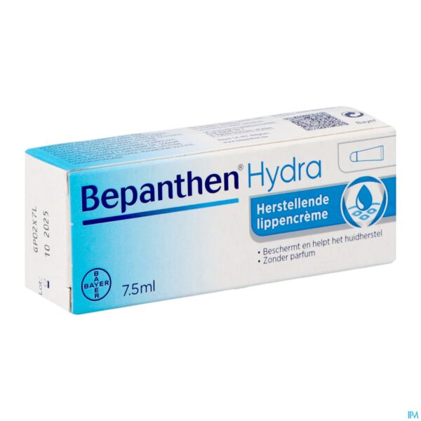 Packshot Bepanthen Hydra Herstellende Lippencreme Tube 7,5g