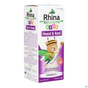 Packshot Rhina Natur Activ Hoest Kids Siroop 100ml