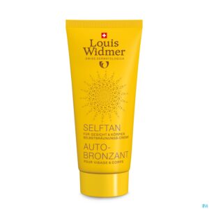 Productshot Widmer Sun Creme Bruinen Z/zon Parf 100ml