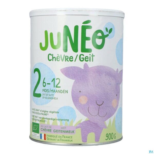 Packshot Juneo 2 Geitenmelk 6-12m 900g