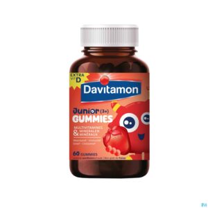 Packshot Davitamon Junior Gummies Aardbei 60