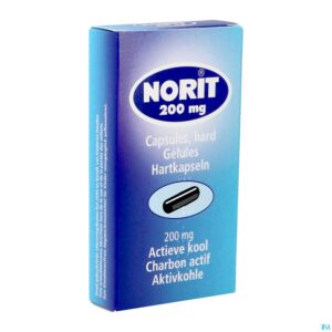 Packshot Norit 200 Caps. 30 X 200mg