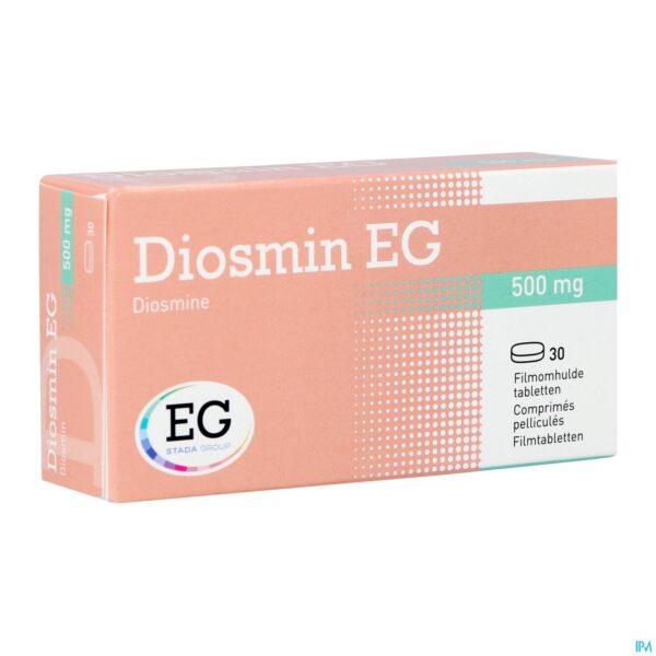 Packshot Diosmin EG 500Mg Filmomh Tabl  30