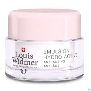 Packshot Widmer Dag Hydro-active Emulsie Parf Pot 50ml