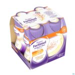 Packshot Fortimel Compact Fiber 2.4kcal Vanille 4x125ml