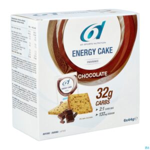 Packshot 6d Energy Cake Chocolate 6x44g