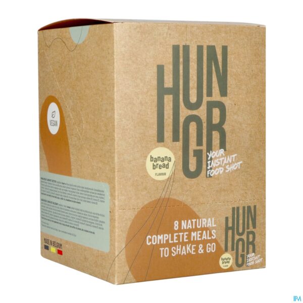 Packshot Hungr Banana Bread Shake 8x65g